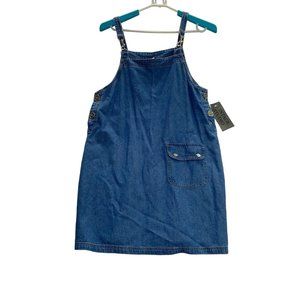 Vintage Studio Womens Jean dress overall size S NEW with tags